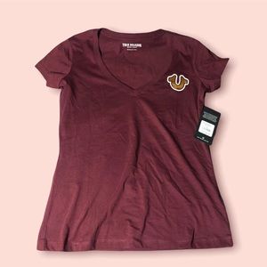 True Religion Core V Neck Tee in Ivy League